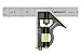 Swanson 6-Inch Combo Square (Cast Zinc Body, Stainless Steel Blade and Brass Bolt)