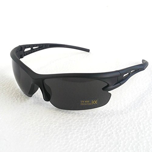 スポーツ サングラス★超軽量 UV400 紫外線カット★輸入品 (ブラック)