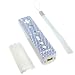 Blue Skin Hard Cover Case + White Battery Door + Strap For Nintendo Wii Remote Controller