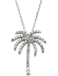 1/3 ct tw Diamond Palm Tree Necklace