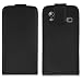 Brand New Black Leather Flip Case Cover For The Samsung Gala