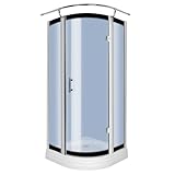 Haus bauen: Fertigdusche mit pumpe