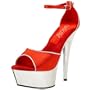 The Highest Heel Women's Jezzabelle Platform Sandal,Red Satin,8 M US
