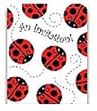 Ladybug Party Supplies Invitations
