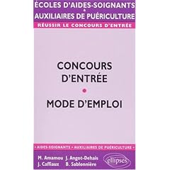 Pr�paration aux �preuves d'admission aux �coles d'aides-soignants et d'auxiliaires de pu�riculture