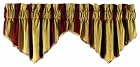 Waverly Capulet Stripe Window Valance, Antique Gold