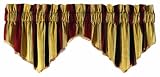 Waverly Capulet Stripe Window Valance, Antique Gold