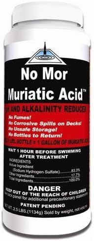 No Mor Muriatic Acid Swimming Pool pH Reducer - 2.5 Pounds by United Chemical Corp.