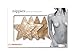 Nippies Gold Sequin Satin Star Waterproof Self Adhesive Fabric Nipple Cover Pasties