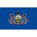 Valley Forge Nylon Pennsylvania State Flag, measures 3-Foot x 5-Foot