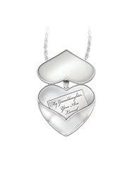 Granddaughter Diamond Pendant Locket Necklace: My Granddaughter, You Are Loved by The Bradford Exchange