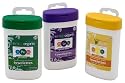 Perx Organix Natural Wipes Combo (Citrus, Lavender, Mint), 3 Pack Canisters (90 Towelettes)