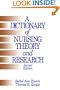 A Dictionary of Nursing Theory and Research