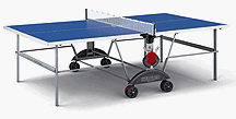 Top Star XL Blue Weatherproof Table Tennis Table with Net by Kettler