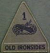 1st Armored Division Subdued Shoulder Sleeve Insignia