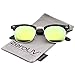 zeroUV - Premium Half Frame Colored Mirror Lens Horn Rimmed Sunglasses 50mm