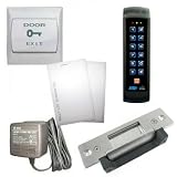 RFID Backlit Mullion Keypad with Heavy Duty Electric Door Strike
