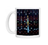 DNA sequence on a computer monitor screen Photo Mugs