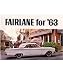 1963 FORD FAIRLANE Sales Brochure Literature Book Piece