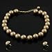 Lustre Goldtone Round Necklace Earrings