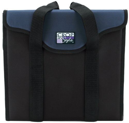 Crop In Style Paper Taker Organizer Tote, Navy/Black 