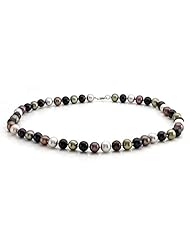 Balissima By Effy Collection Freshwater Multicolor (dyed) Pearl Necklace with Sterling Silver Lobster Clasp