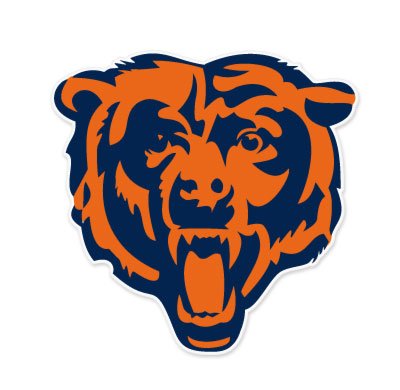 Chicago Bears NFL car bumper sticker decal (5