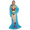 Wonder Woman Comfy Throw Blanket With Sleeves "Being Wonderous"