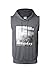 Greatrees Men's Fleece Plain Fit Hooded Sleeveless Vest
