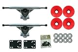 LONGBOARD Package CORE 7 SILVER TRUCKS 76mm RED WHEELS