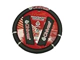 Chivas / Club Deportivo Guadalajara Soccer / Futbol Black Steering Wheel Cover with Shoulder Pads