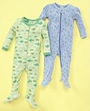 Little Me Baby Boy Zip-Up Footie