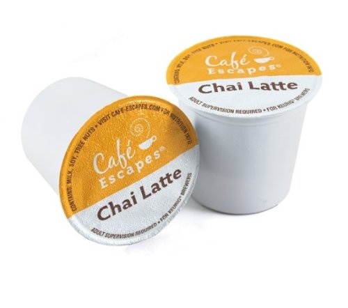 Cafe Escapes Chai Latte K-Cups for Keurig - 24 Pack