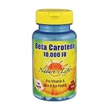 Nature's Life Beta Carotene 10,000 IU Tablets, 100 Count (Pack of 2)
