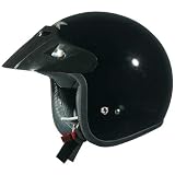 AFX FX-75 Youth Open Face Motorcycle Helmet Black Small