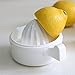 BOGZON Manual Lemon & Citrus & Lime & Orange Squeezer with Bowl - Juicer Strainer with Handle and Pour Spout, White