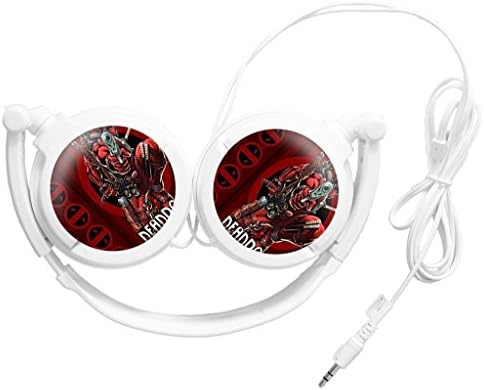 Greg Trek Custom Unique Personality Dead Pool Headset Foldable for SmartPhones Computers Men Kids Girls