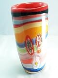 Murano Glass Mable Huge Millefiori Elegant Heavy Glass Vase TN0202