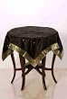 Black Sari Tablecloth / Linen / Topper - Custom made