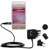 Gomadic for the Sharp Willcom WS003SH - International Wall / AC Charger for the Sharp Willcom WS003SH - Gomadic Brand w/ TipExchange Technology