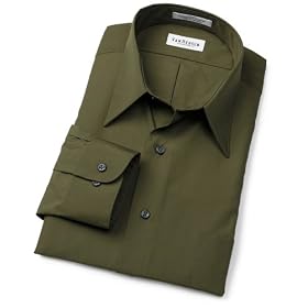 Van Heusen Men's Wrinkle Free Poplin Solid Long Sleeve