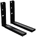 AVF EM60B-A Universal Wall-Mounted Microwave Brackets (Set of 2), Black