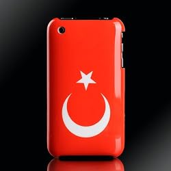 Turkish Flag, Turkey "Patriot Series" polycarbonate UV case-cover for Apple iPhone 3G & 3GS
