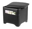 Ashford Square Storage Ottoman in Black Finish By Winsome Wood