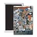 The Jazz Quartet, 1994 (oil on board) by.. - 3x2 inch Fridge Magnet - large magnetic button - Magnet