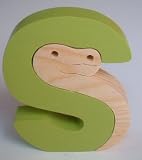 Wooden Animal Alphabet Letters Lime Ss