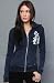 Obey The Roses Fleece Zip Hoody hood ,Sweatshirts for Women