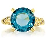 Ani's Cocktail Ring - Simulated Aquamarine