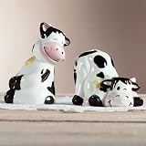 BLK & WHI COW S & P SHAKERS