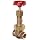 Milwaukee Valve 1182 Series Bronze Gate Valve, Heavy Duty Service, Class 300, Rising Stem, NPT Female